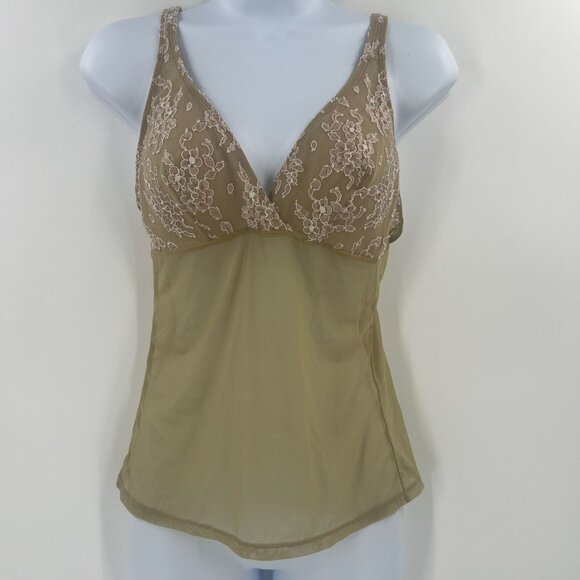 Wonderbra Women Size Large Sheer Cami Slip Top - Picture 1 of 11